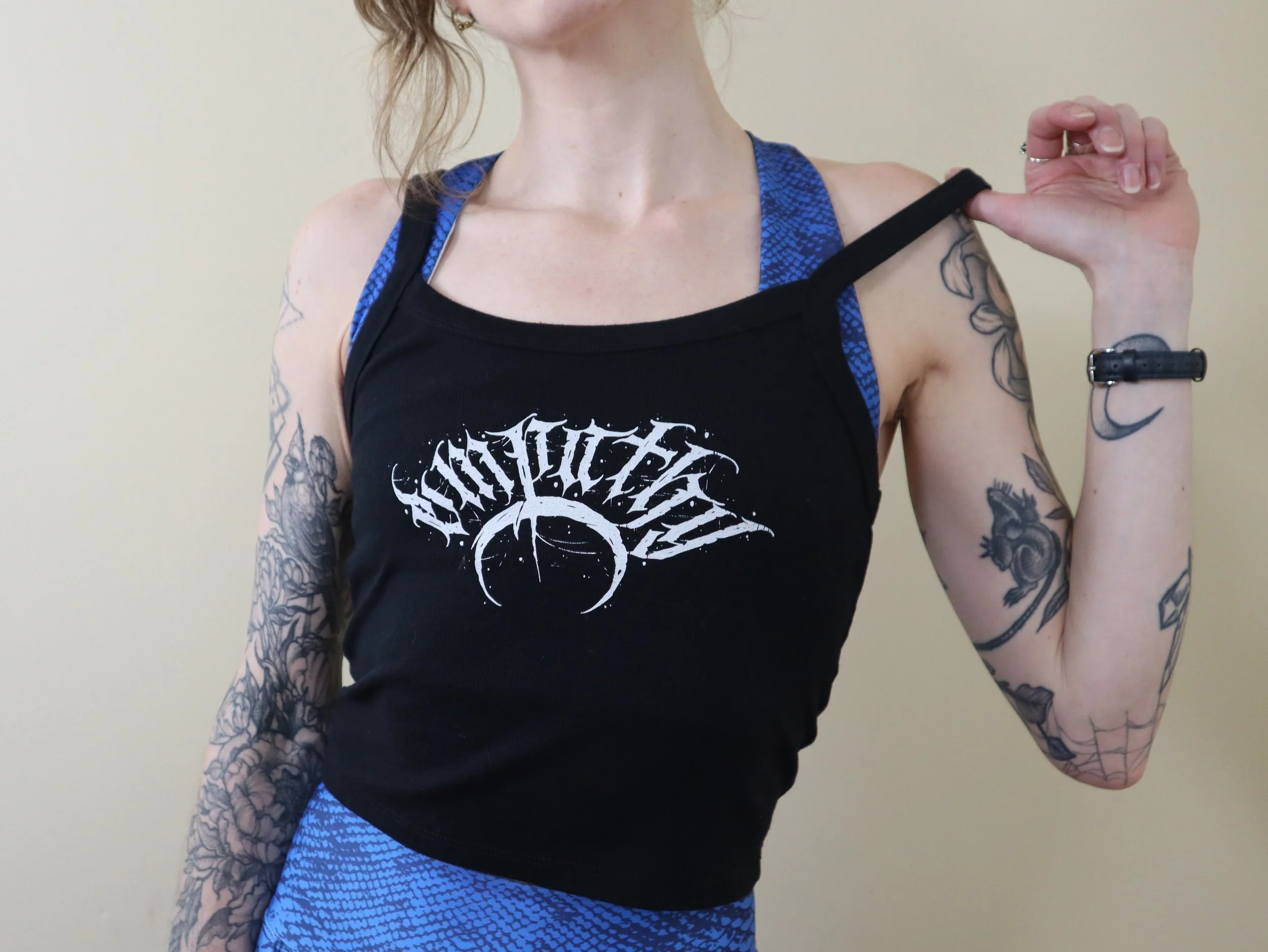 希少✨ Y's ワイズ DOT PRINT DRAPED TANK TOP M Daytrip Satin Hanky Tank Top - Women's Tank Tops in Aqua Apricot